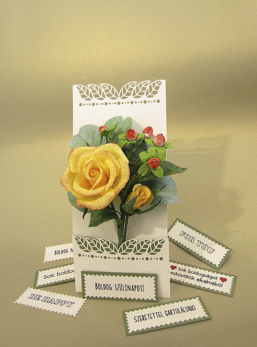 Rózsás üdvözlőlap