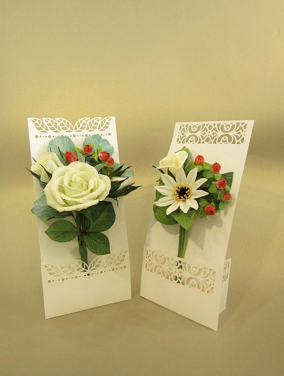 Apró virágcsokros üdvözlőlapok