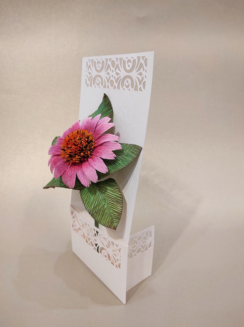 Üdvözlőlap kúpvirággal