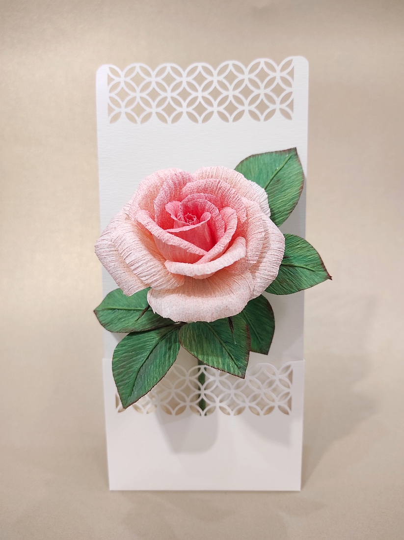 Rózsaszín rózsás lap