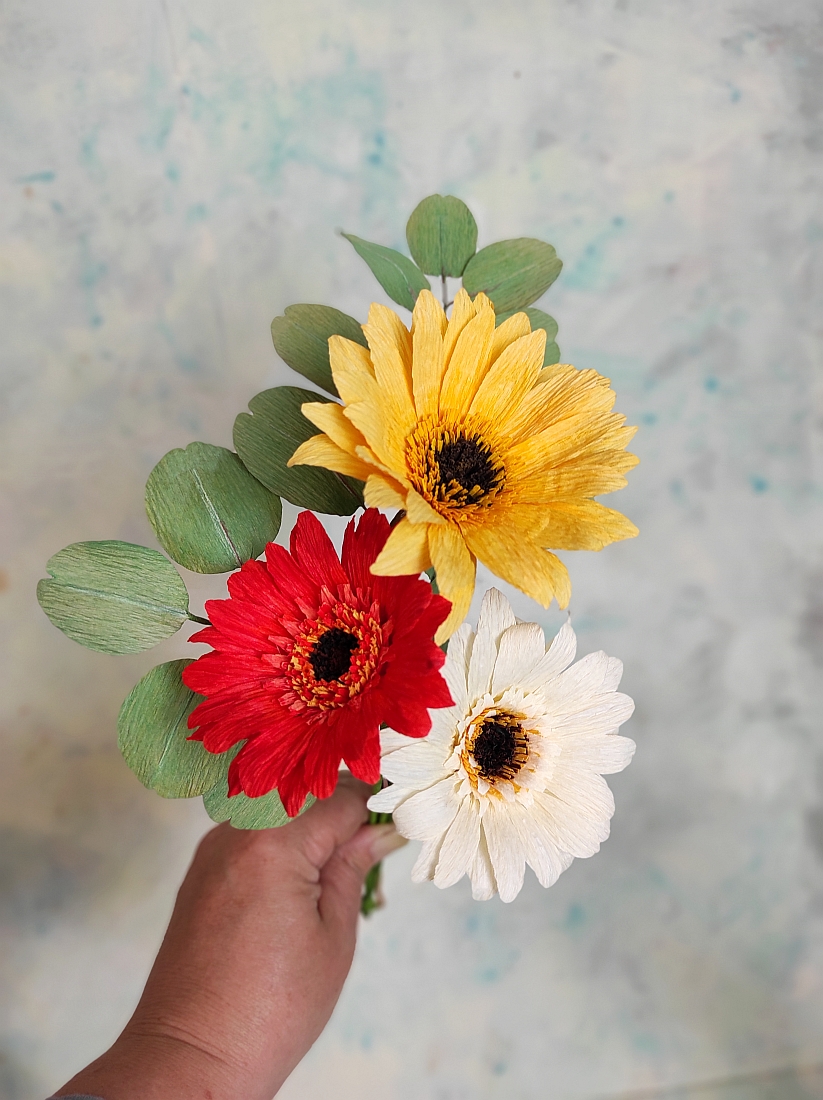 Gerberák különböző színben